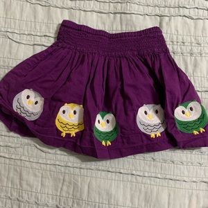 Mini Boden owl skirt